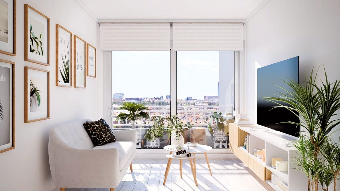 living-departamento-la-cisterna